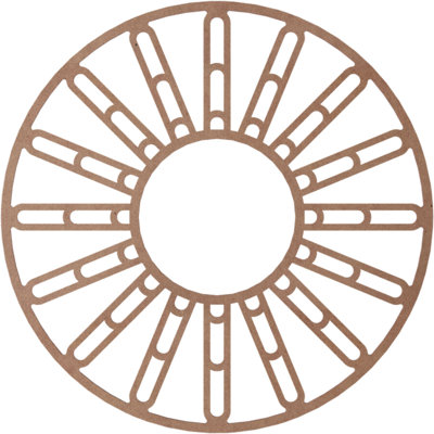 Médaillon de plafond en bois Hale