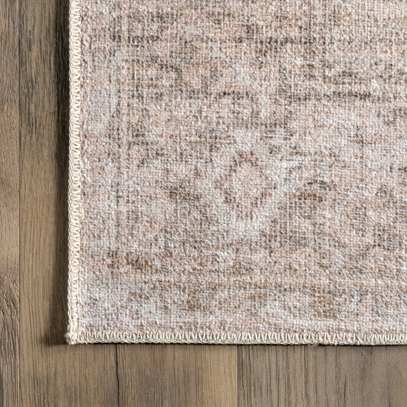 Eppler Medallion Machine Washable Area Rug for Living Room Bedroom Dining Room Kitchen, Rectangle 2' x 3'