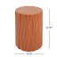 Table d'appoint cylindrique en MGO à texture ondulée, préassemblée