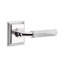 Select Round Passage (Hall & Closet) Door Lever with Square Rosette-204441374-204441377