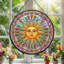 Panneau de vitrail Sun Face H 12 po-1308706397