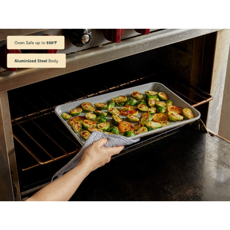 Caraway Nonstick Ceramic Medium Baking Sheet, Gray
