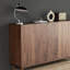 Armoire simple en bois massif rétro