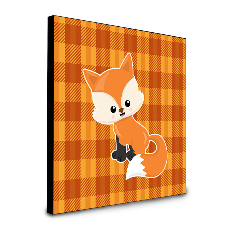 Panneau mural baby fox art Dandi