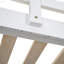 Lit mezzanine en bois avec garde-robe intégré et tablettes de rangement-106602804