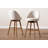 Hendrikus Swivel Upholstered Counter Stool with Solid Wood Frame-478476485-499420246