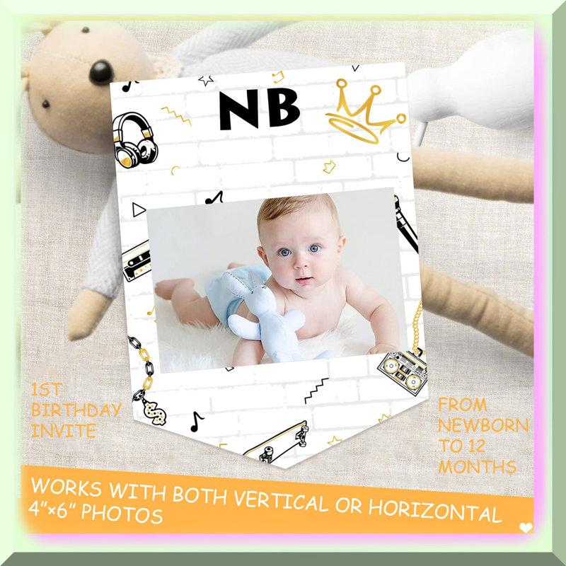 Monochrome Birthday Decoration Set 94pcs