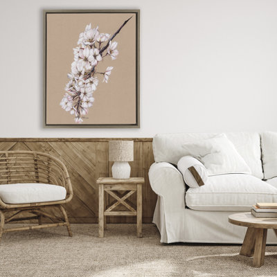 Cadre flottant Delicate Spring Apple Blossoms, design par Cady