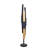 6 Light Black Floor Lamp With Gold Interior Accents