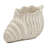 11.5X7x7" Sand And Cement Nautilus Shell Planter With Textured Beige Finish