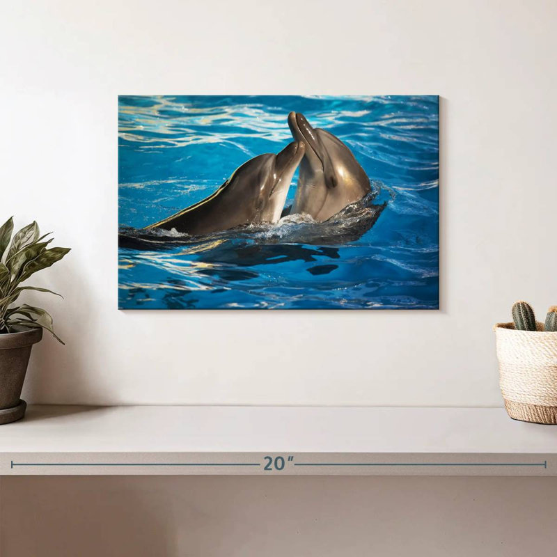 Crowle Dolphin Love, H 8 po x l 12 po