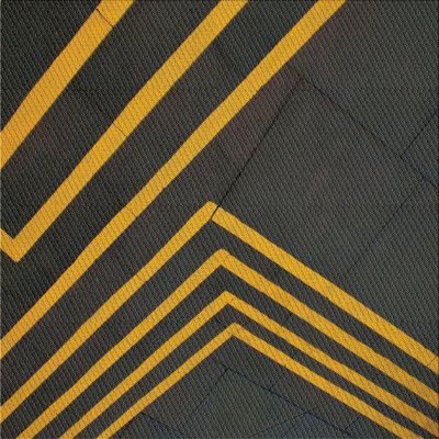 Tapis à motifs noir / jaune
