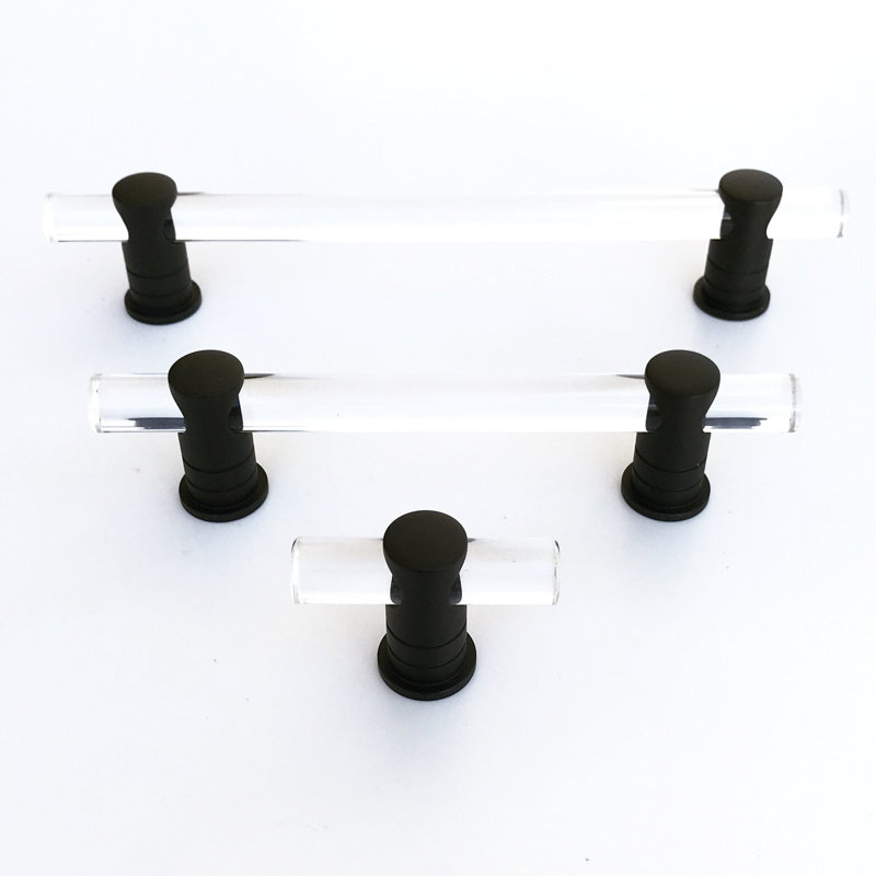 Luz 2" Lucite T-knob, Matte Black