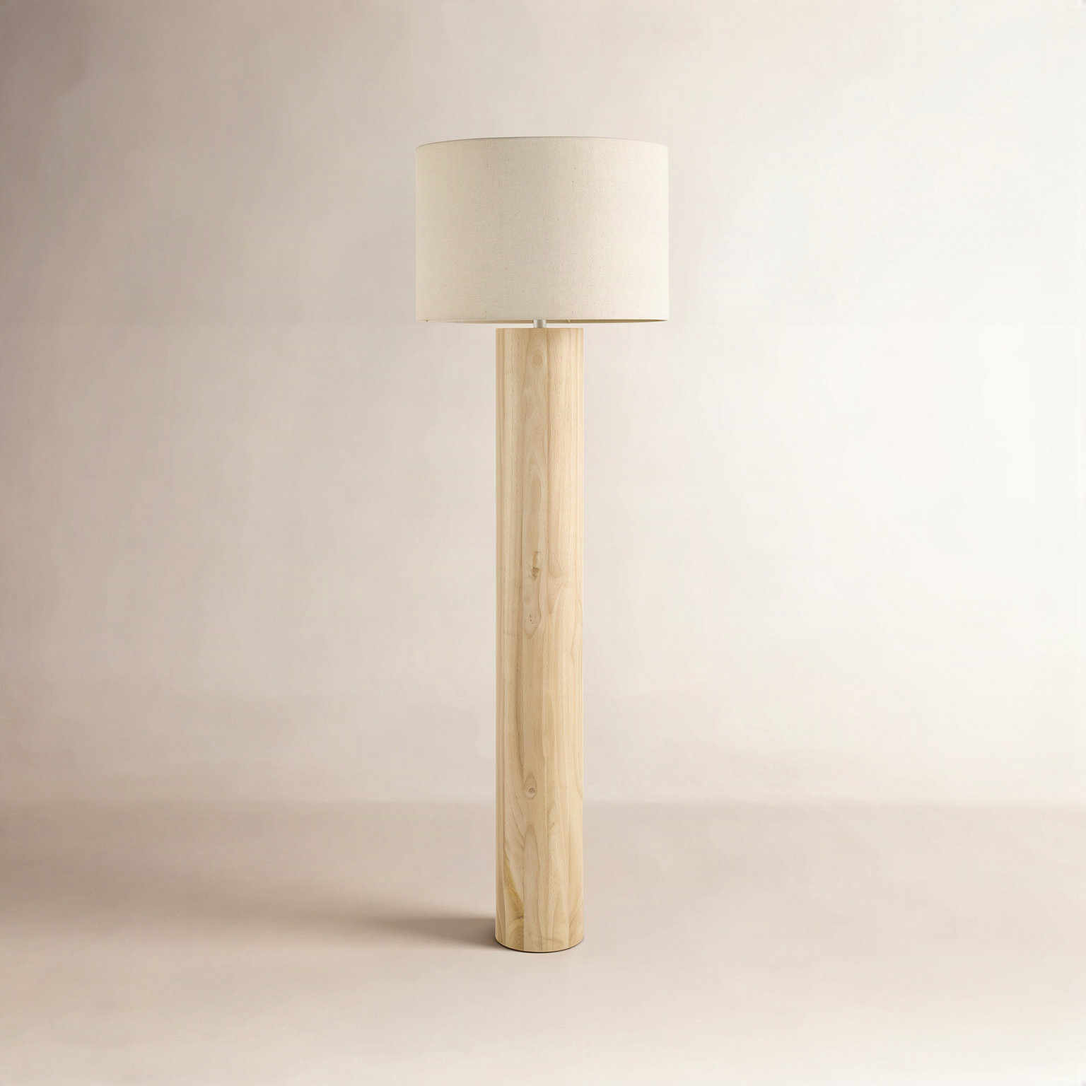 61" Floor Lamp, Beige