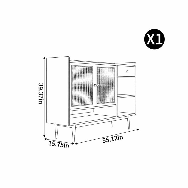 Armoire à chaussures de style japonais