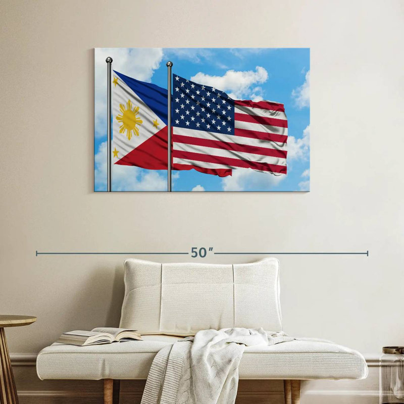 Philippines And USA Whelan, 26" H x 39" W