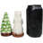 Arctic Wild Snow Polar Bear And Pine Tree Ceramic Salt And Pepper Shakers Set