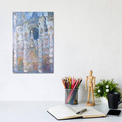 Cathédrale de Rouen, harmonie bleue, soleil du matin, 1894 - Giclée sur toile tendue avec châssis