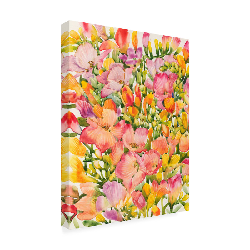 Toile d'extérieur Tim O'Toole «Wildflower Study II», H 32 po x l 24 po x P 1,5 po
