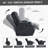 Dark Grey PU lInfinite Position Up to 350 LBS Power Lift Recliner Chair for Elderly, Heavy Duty Motion Mechanism with 8-Point Vibration Massage and Lumbar Heating, USB Charging Port, Cup Holders-2104555569