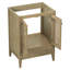 Meuble-lavabo naturel - Base autoportante 17,18 po Largeur du cadre en bois massif à thème d'armoire de 24 po