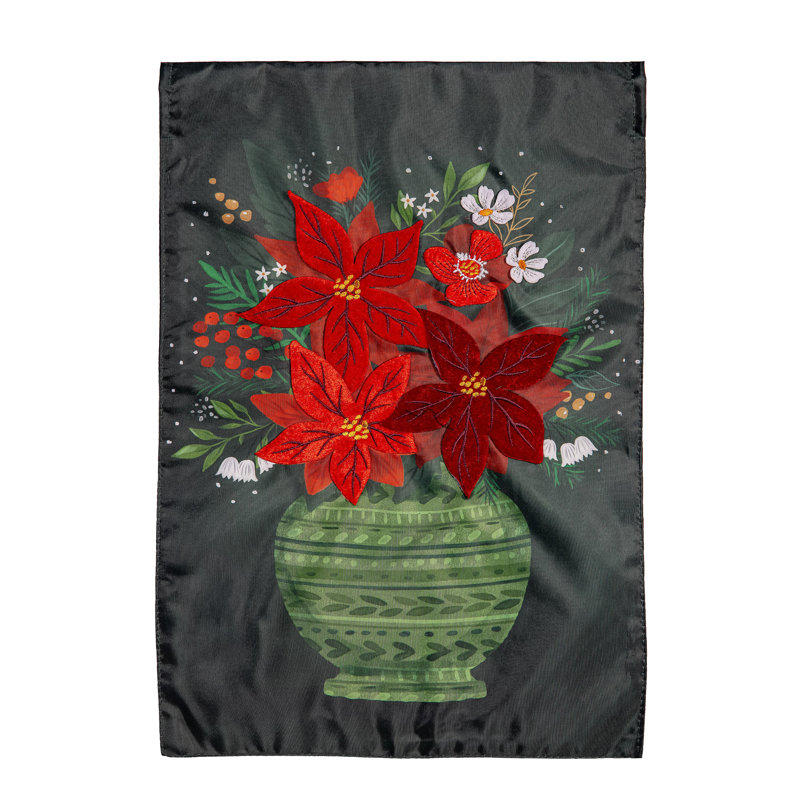 Motif floral de fleurs de poinsettia