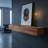 Rustic Solid Wood Fireplace Mantel Shelf,wall-mounted Floating Shelf For Home Decor