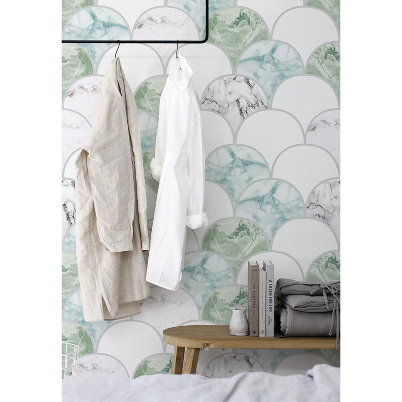 Arees Matte Mural, Green, 152 x 104cm
