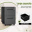 Classeur mobile vertical en métal à 2 tiroirs avec serrure, entièrement assemblé, format légal/lettre, rangement sous bureau.-1310985859