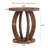 Round Wood End Table, Farmhouse Accent Bedside Table For Living Room Bedroom Small Space-120141273