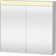 Surface Mount or Recessed Frameless 2 Door Medicine Cabinet with LED Lighting