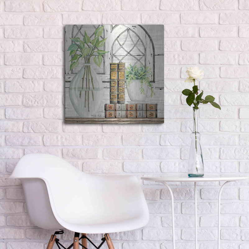 Art mural en métal de luxe «Treasured Things» par Cindy Jacobs, art mural en métal, H 24 po x l 24 po