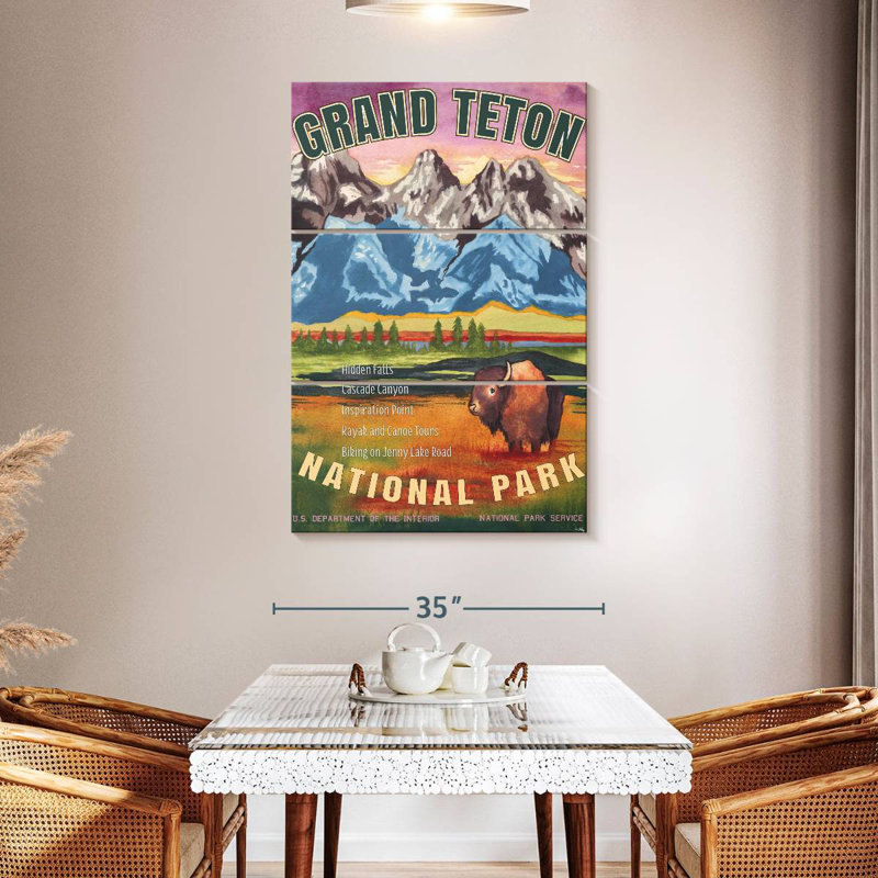 Parc national Alvord Grand Teton, H 50 po x l 32 po