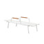 Dean Outdoor Teak Chaise Lounge