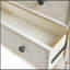 Commode décorative 2 tiroirs crème antique