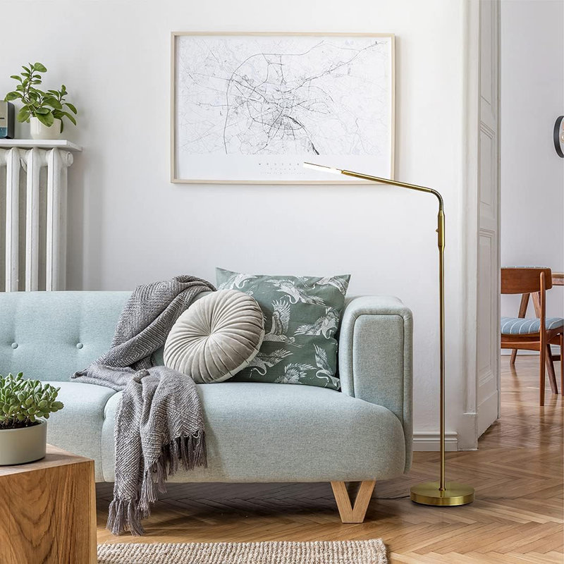 Moon - Dimmable LED Floor Lamp, Gold