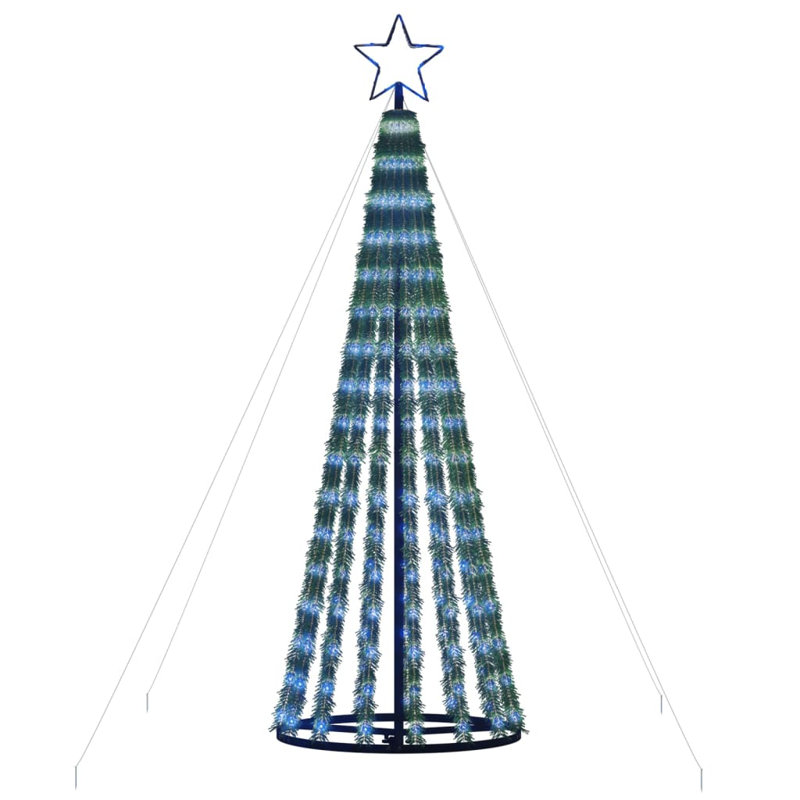 180 cm LED Christmas Tree with 275 LED Lights, Blue