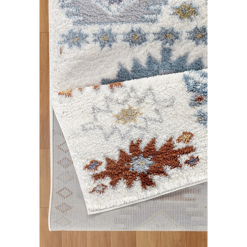 Shaggy Area Rug, Rectangle 5'3" x 7'