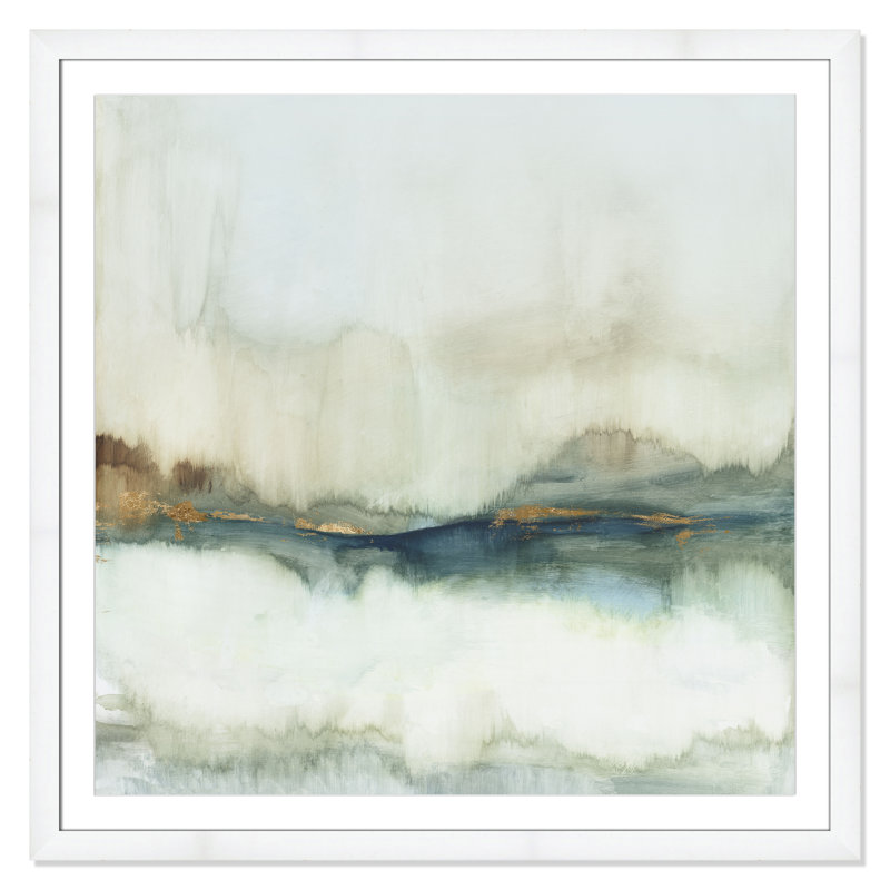 Land Reflection - Square Collection Print by Allison Pearce, White, 42.5" H x 42.5" W