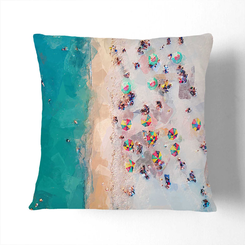 Square Throw Cushion, Black, 55cm H x 55cm W x 20cm D
