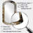 White And Gold Modern Abstract III - Abstract Asymmetrical Shapes - Modern Large Wall Mirror-1505406573