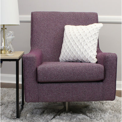 Basilina Upholstered Swivel Armchair