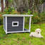 Chenil d'extérieur pour chiot, cage imperméable pour chien, niche pour chien en bois avec terrasse