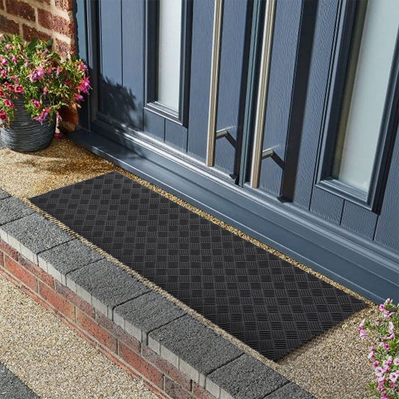 Non-Slip Geometric Doormat, 60cm W x 150cm L