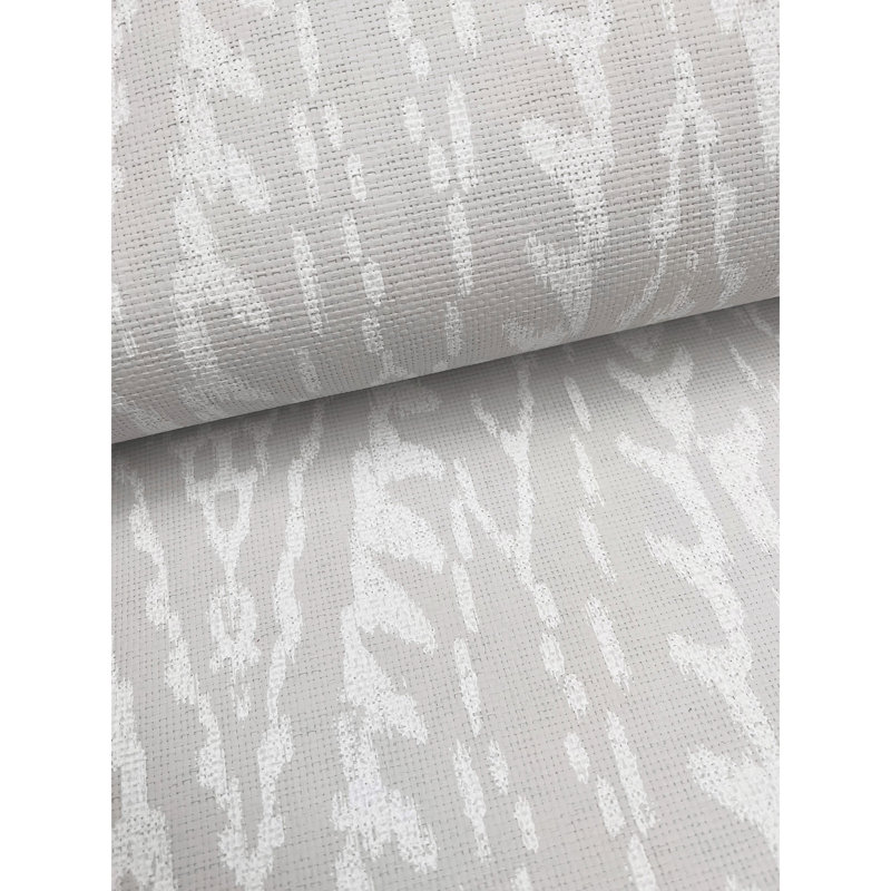 Rousseau Geometric Wallpaper Roll, Gray