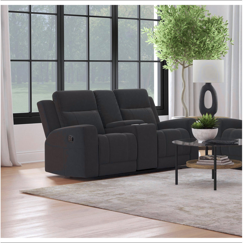 Causeuse inclinable Slater, Gris anthracite