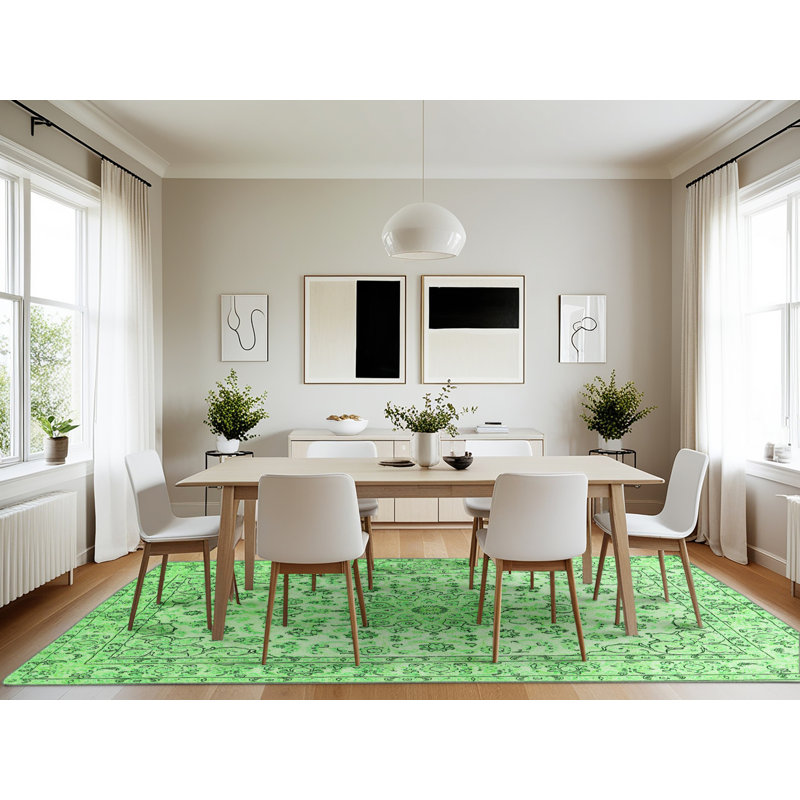 Mesics Performance Oriental Indoor Rug, Rectangle 7' x 10'