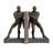 Polystone People Decorative Bronze Bookends Set
