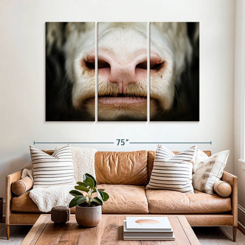 Brampt Cow Muzzle, 42" H x 65" W