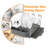 Advantage Pro 4-Piece Dish Rack | Space-Saving | Gray | Countertop/Sink/Surface Mount